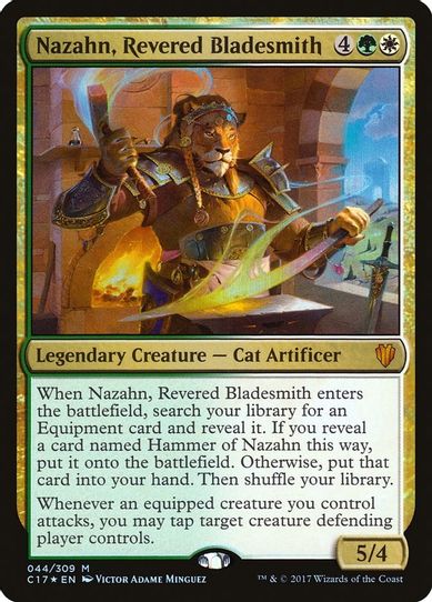 Nazahn, Revered Bladesmith (44) [Commander 2017]