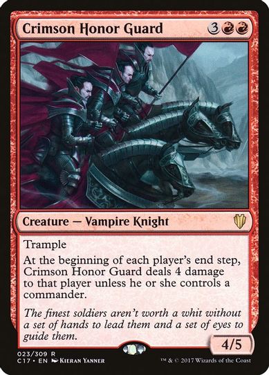 Crimson Honor Guard (23) [Commander 2017]
