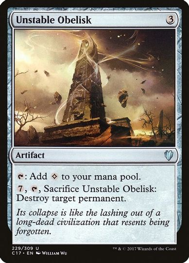 Unstable Obelisk (229) [Commander 2017]