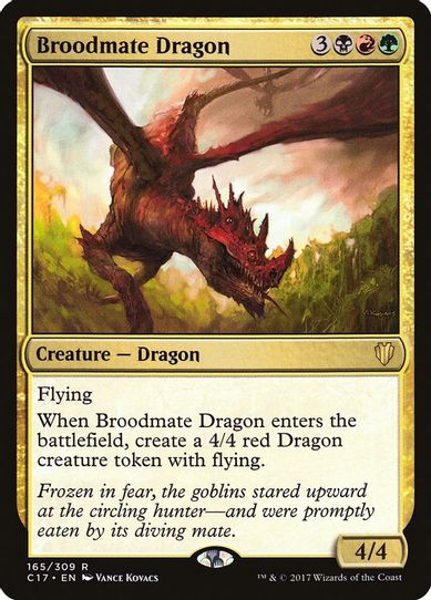 Broodmate Dragon (165) [Commander 2017]