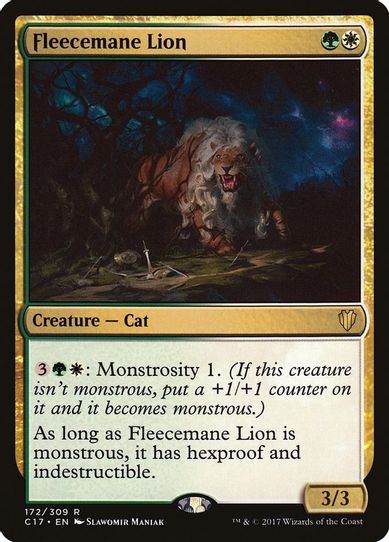 Fleecemane Lion (172) [Commander 2017]