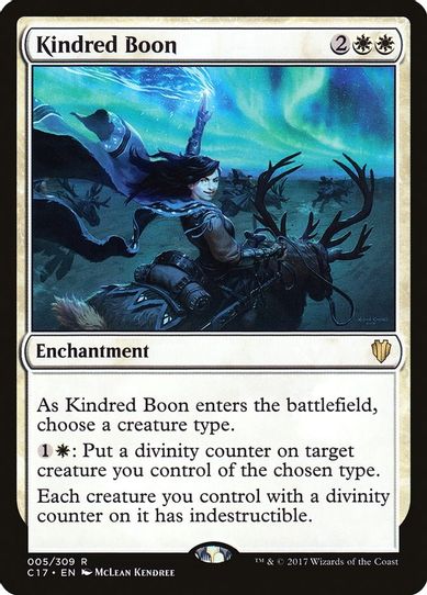 Kindred Boon (5) [Commander 2017]