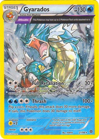 Gyarados (XY Ancient Origins) (Cosmos Holo) (21/203) [Deck Exclusives]
