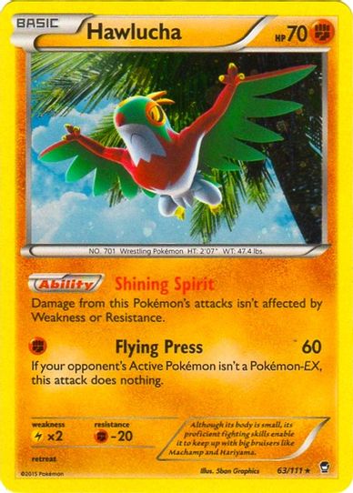 Hawlucha (Cosmos Holo) Furious Fists (63) [Blister Exclusives]