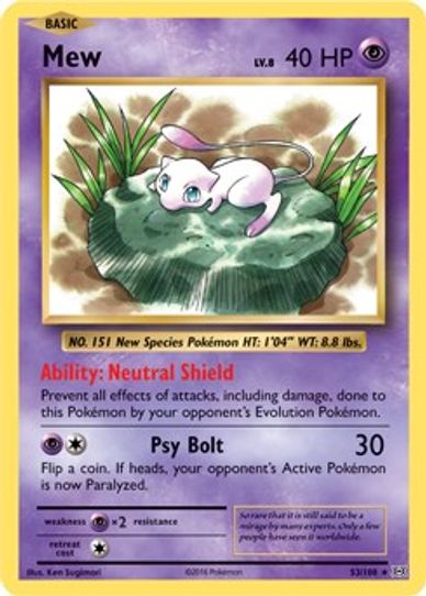 Mew (XY Evolutions) (53/203) [Deck Exclusives]