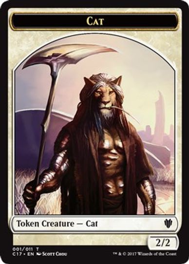 Cat // Cat Warrior Double-sided Token [Commander 2017]