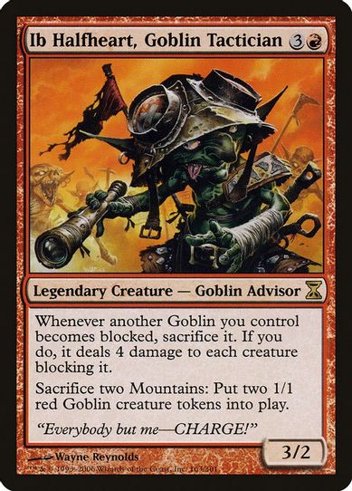 Ib Halfheart, Goblin Tactician (163) [Time Spiral]