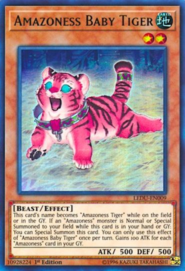 Amazoness Baby Tiger (LEDU-EN009) [Legendary Duelists]