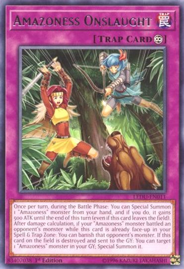 Amazoness Onslaught (LEDU-EN011) [Legendary Duelists]