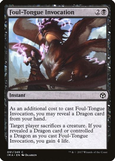 Foul-Tongue Invocation (91) [Iconic Masters]