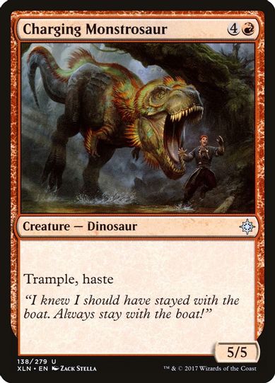 Charging Monstrosaur (138) [Ixalan]