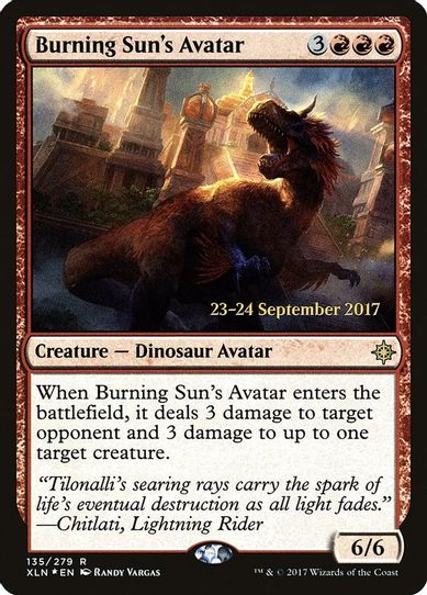Burning Sun's Avatar (135) [Prerelease Cards]