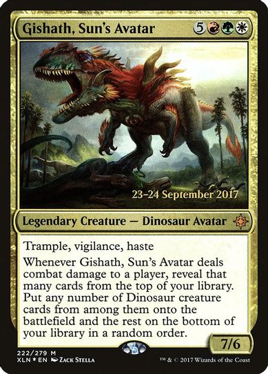 Gishath, Sun's Avatar (222) [Prerelease Cards]
