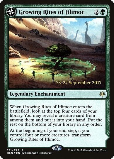 Growing Rites of Itlimoc (191) [Prerelease Cards]