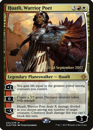 Huatli, Warrior Poet (224) [Prerelease Cards]