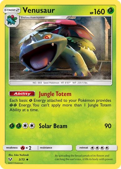 Venusaur (3/73) Sun & Moon: Shining Legends]
