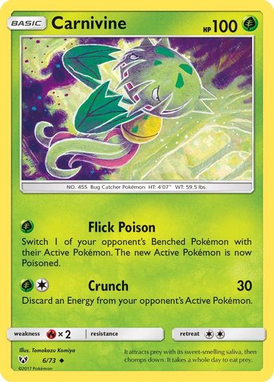 Carnivine (6/73) Sun & Moon: Shining Legends]