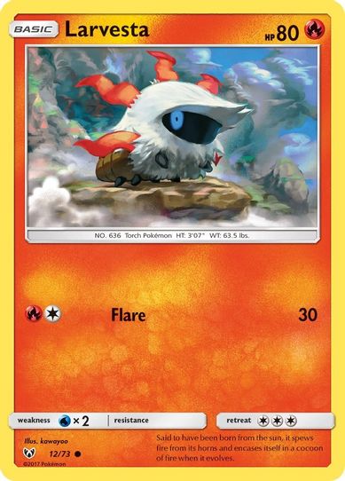 Larvesta (12/73) Sun & Moon: Shining Legends]