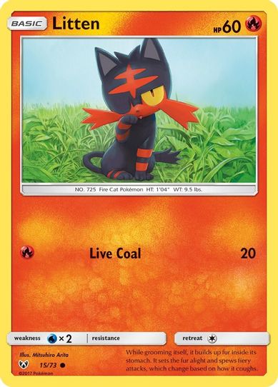 Litten (15/73) Sun & Moon: Shining Legends]