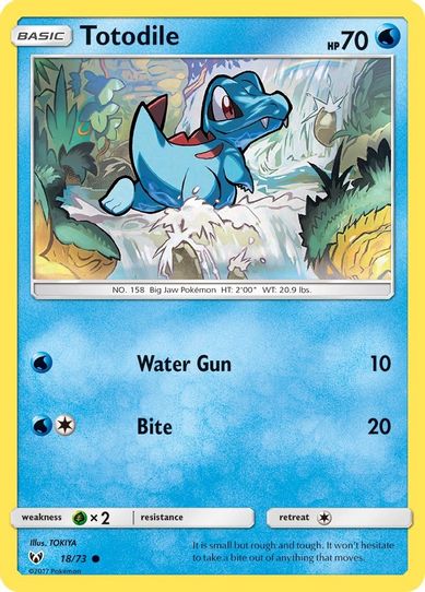 Totodile (18/73) Sun & Moon: Shining Legends]