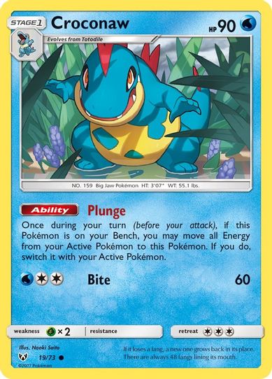 Croconaw (19/73) Sun & Moon: Shining Legends]