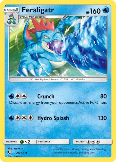 Feraligatr (20/73) Sun & Moon: Shining Legends]