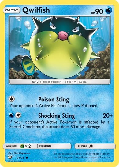 Qwilfish (21/73) Sun & Moon: Shining Legends]