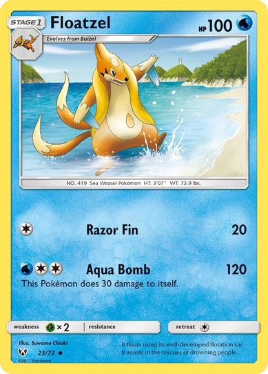 Floatzel (23/73) Sun & Moon: Shining Legends]