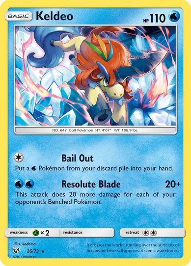 Keldeo (26/73) Sun & Moon: Shining Legends]