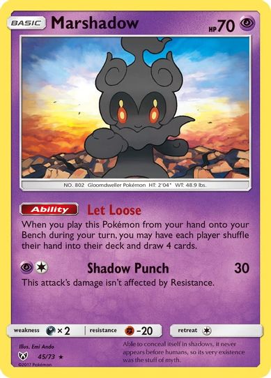 Marshadow (45/73) Sun & Moon: Shining Legends]