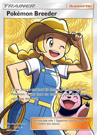 Pokemon Breeder (Full Art) (73/73) Sun & Moon: Shining Legends]