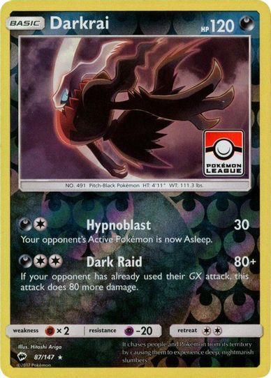 Darkrai 87/147 (League Promo) [League & Championship Cards]