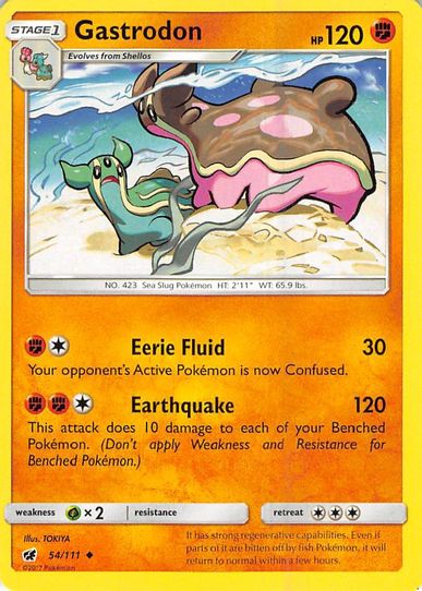 pokemon sun and moon crimson invasion card prices & Booster Pack unleash the power of even more Pokmon Gastrodon (54/111) [Sun & Moon: