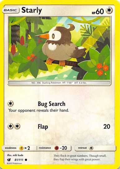 Starly (81/111) [Sun & Moon: Crimson Invasion]