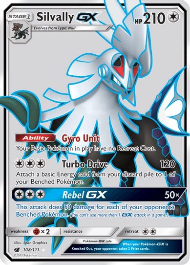 Silvally GX (Full Art) (108/111) [Sun & Moon: Crimson Invasion]