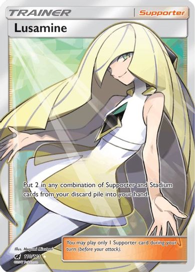 Lusamine (Full Art) (110/111) [Sun & Moon: Crimson Invasion]