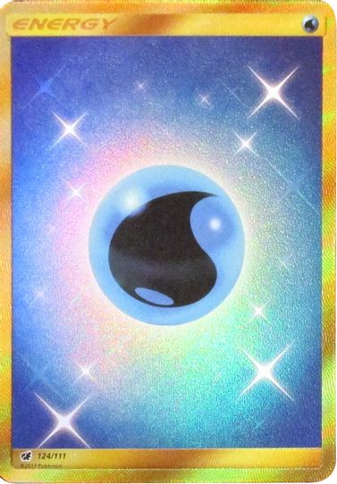 Water Energy (Secret) (124/111) [Sun & Moon: Crimson Invasion]