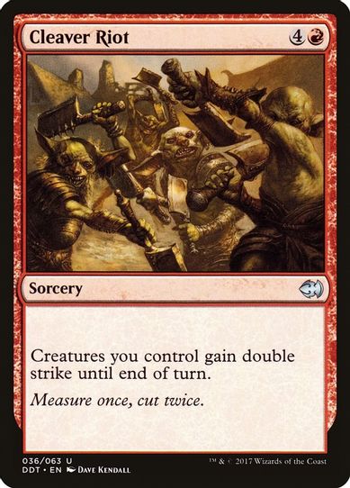 Cleaver Riot (36) [Duel Decks: Merfolk vs. Goblins]