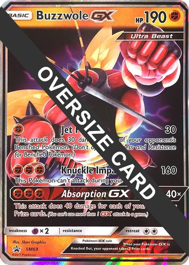Buzzwole GX 69 (SM Black Star Promos) (SM69) [First Partner Pack Jumbo Cards]