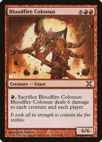 Bloodfire Colossus (191) [10th Edition]