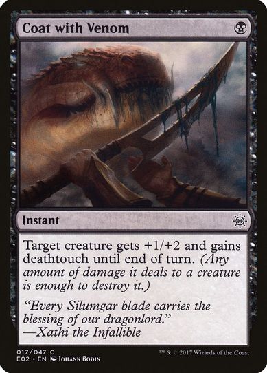 Coat with Venom (17) [Explorers of Ixalan]