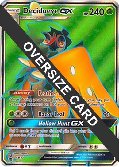 Decidueye GX 37 (SM Black Star Promo) (SM37) [First Partner Pack Jumbo Pokemon Plug Decidueye GX 37 (SM Black Star Promo) (SM37) [First Partner Pack Jumbo Pokemon Plug