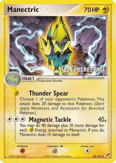 Manectric (EX Deoxys) (Prerelease Promo) (38) [Nintendo Promos]