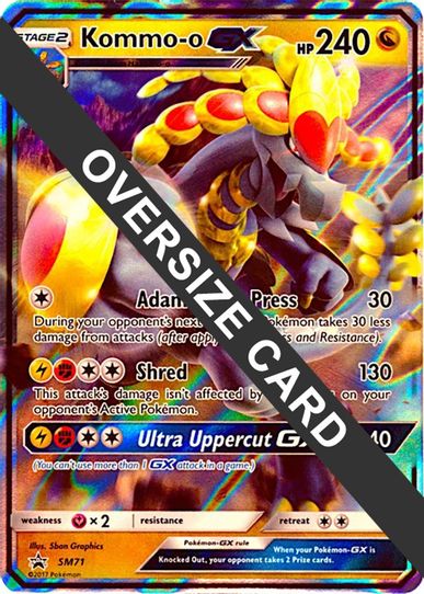 Kommo o GX 71 (SM Black Star Promo) (SM71) [First Partner Pack Jumbo Cards]