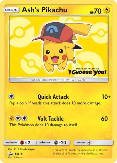 Ash's Pikachu - SM (SM111) [SM Promos]