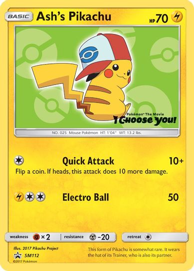 Ash's Pikachu - SM (SM112) [SM Promos]