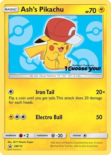 Ash's Pikachu - SM (SM113) [SM Promos]