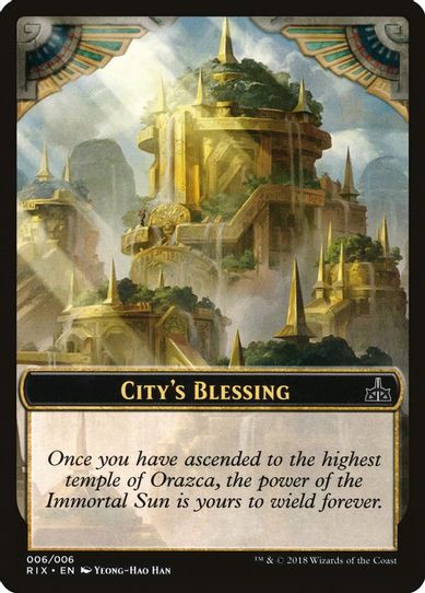 City's Blessing Token (6) [Rivals of Ixalan]