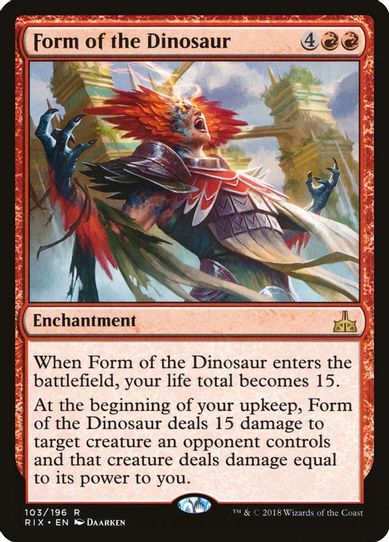 Form of the Dinosaur (103) [Rivals of Ixalan]