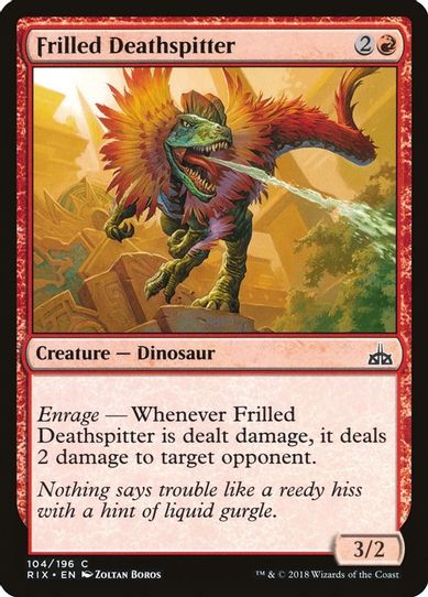 Frilled Deathspitter (104) [Rivals of Ixalan]